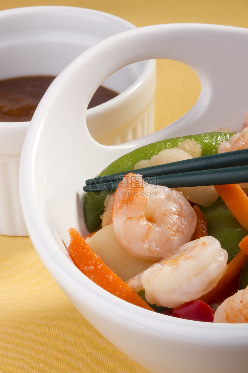 亚洲餐绿色筷子蔬菜味道餐厅服务文化美食烹饪午餐图片