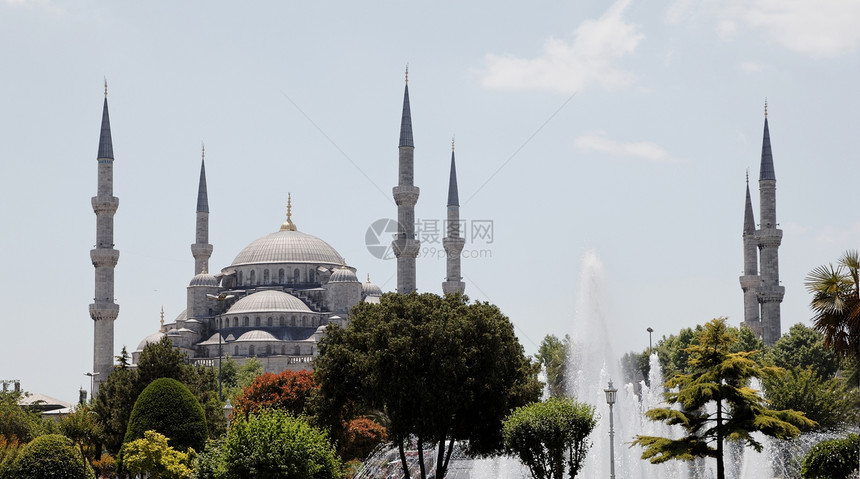 蓝烟幕土耳其伊斯坦布尔图片