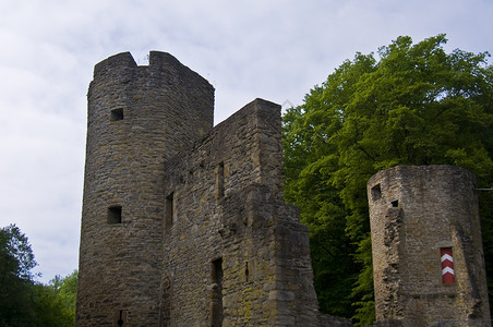 哈登斯坦衰变废墟城堡背景图片