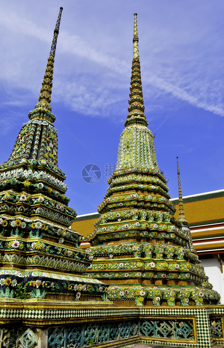 曼谷多姿多彩的泰国渡寺庙图片