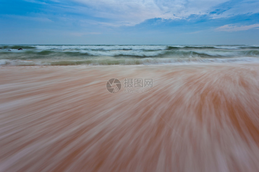 波浪和运动海滨旅行艺术曲线流动海滩热带液体海洋蓝色图片