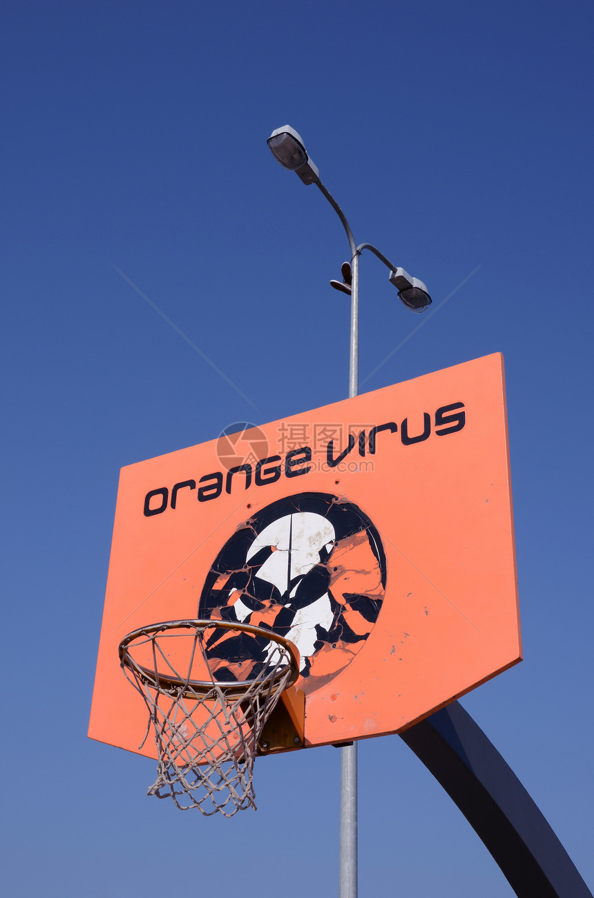 橙色篮球后板图片