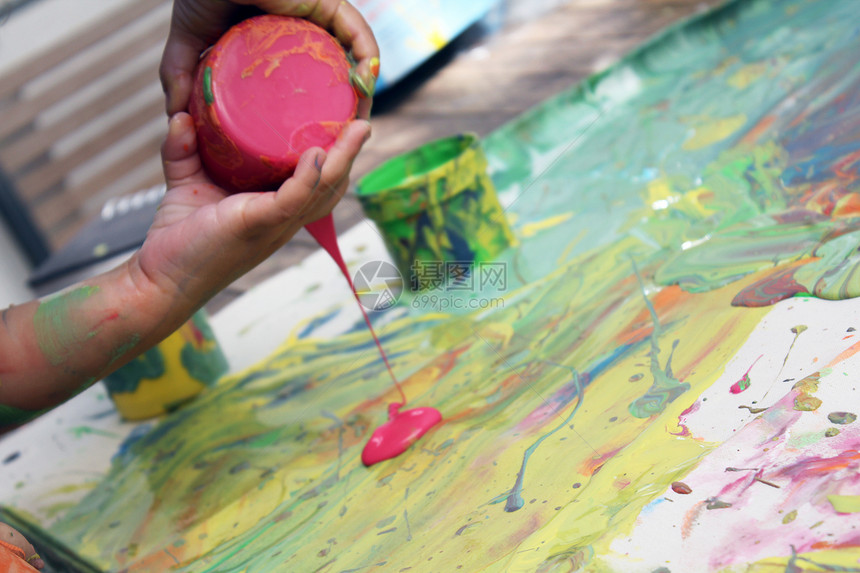 绘画儿童娱乐艺术幼儿园绿色婴儿乐趣粉色孩子童年图片