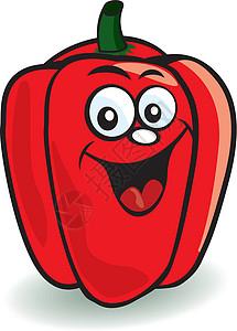 快乐的红胡椒字符背景图片