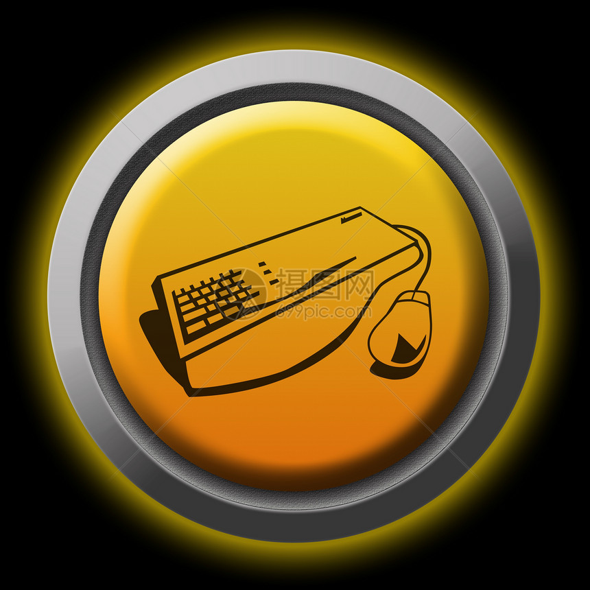键盘老鼠电脑照明标识圆形插图设计技术圆圈商业图片