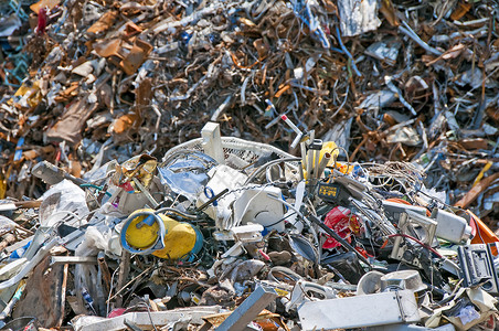 废垃圾场资源产品环境公司金属环形商品废料回收废话背景图片