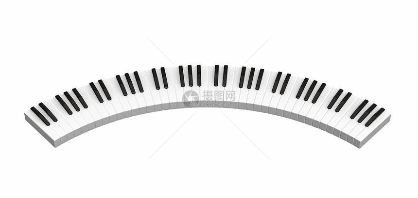 钢琴键圆圈黑色歌曲白色器官乐器笔记键盘圆形半圆图片