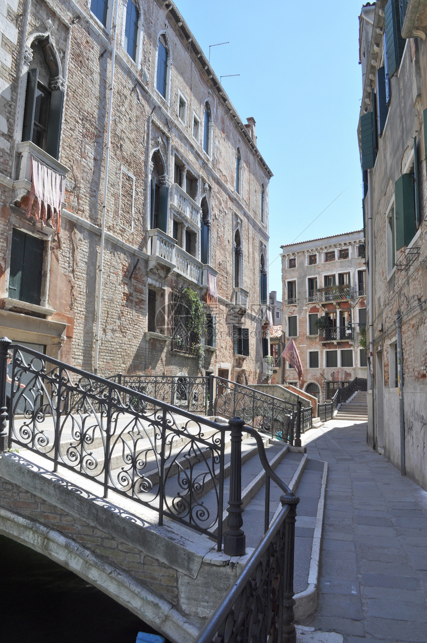 意大利威尼斯全景天际建筑学城市中心建造石头雕塑风格地标图片