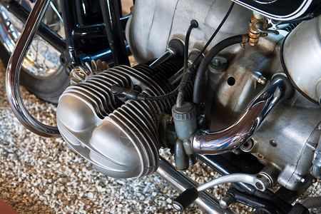 老式宝马系列一部著名的德国摩托车的详情背景