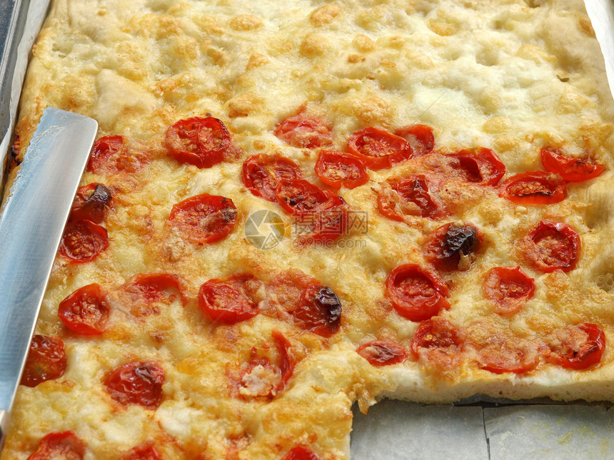 比萨配料披萨圆形食物图片