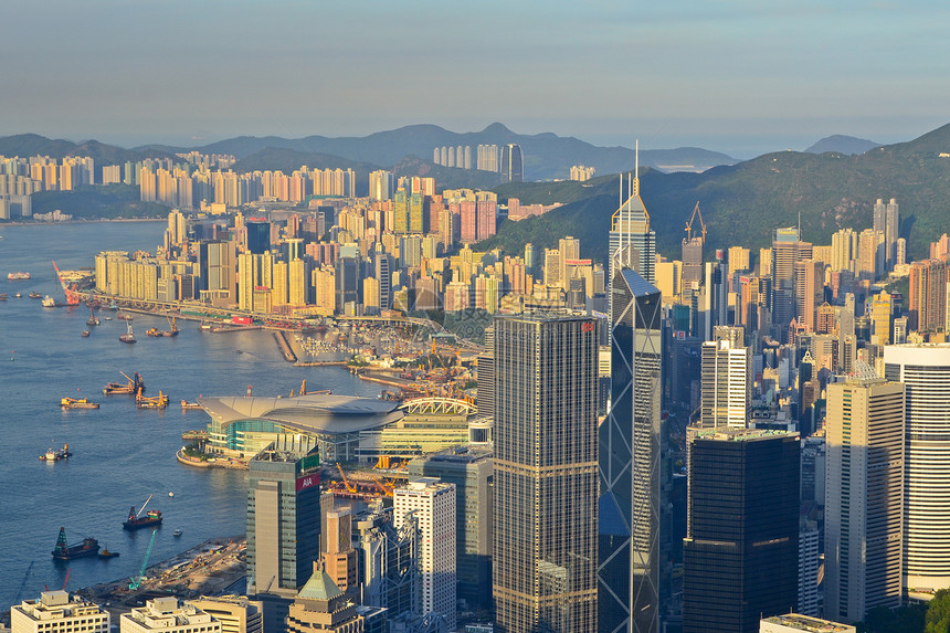 香港地标商业旅游城市建筑物港口天空图片