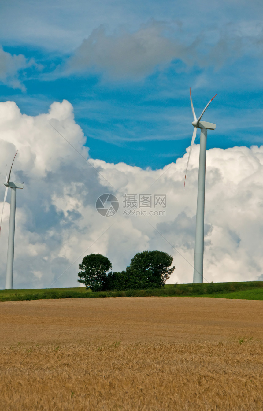 风车轮电力风能生产自然保护二氧化碳全球图片