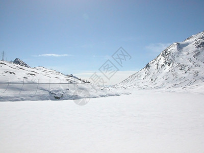伯尔尼纳冰川发动机运动滑雪山脉场景全景高清图片