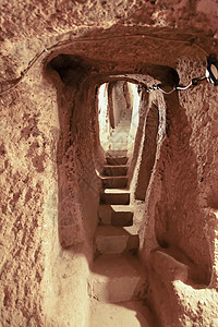 地下洞穴的肖像Derinkuyu背景图片