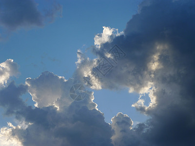 天空天气白色背景图片