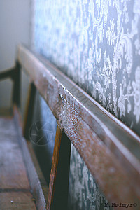 咖啡厅长椅背景图片