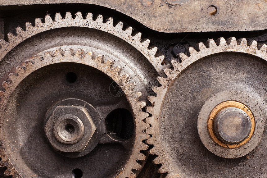 齿轮圆圈金属工程圆形力量运动技术古董车轮链轮图片