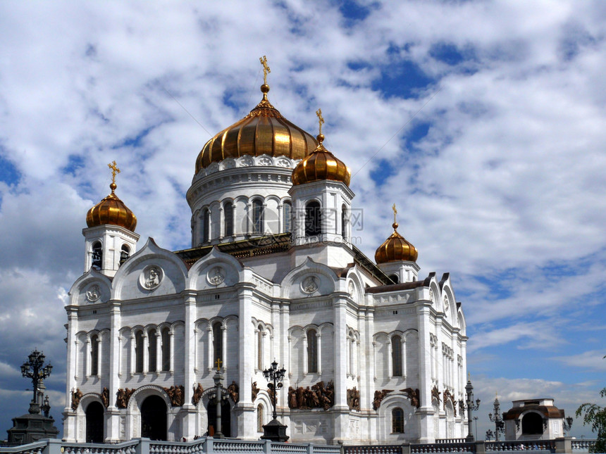 基督圣殿救主救主莫斯科升华教会建筑学天炉信仰寺庙天空白色金子大教堂图片