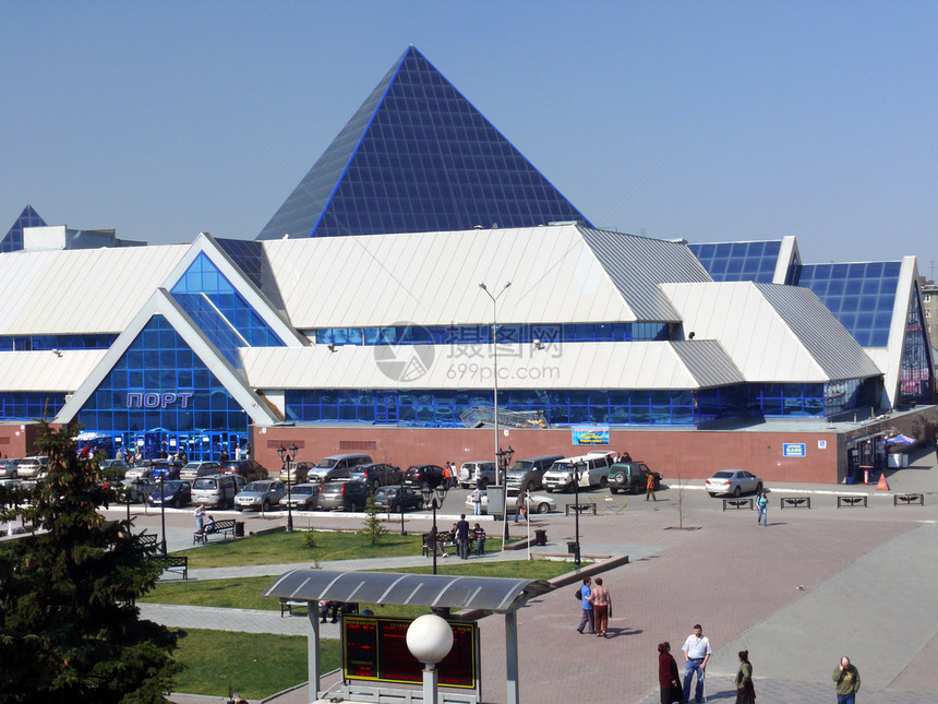 谢里雅宾斯克贸易地标蓝色玻璃大厅销售量建筑学店铺旅游零售图片