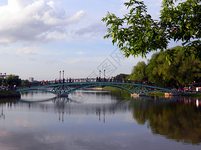 莫斯科沙里西诺大桥背景图片