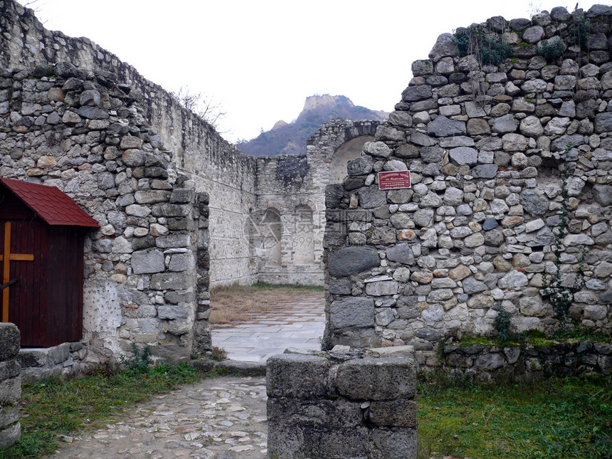 保加利亚梅尔尼克古老的基督教废墟考古学历史古董历史性城市教会图片
