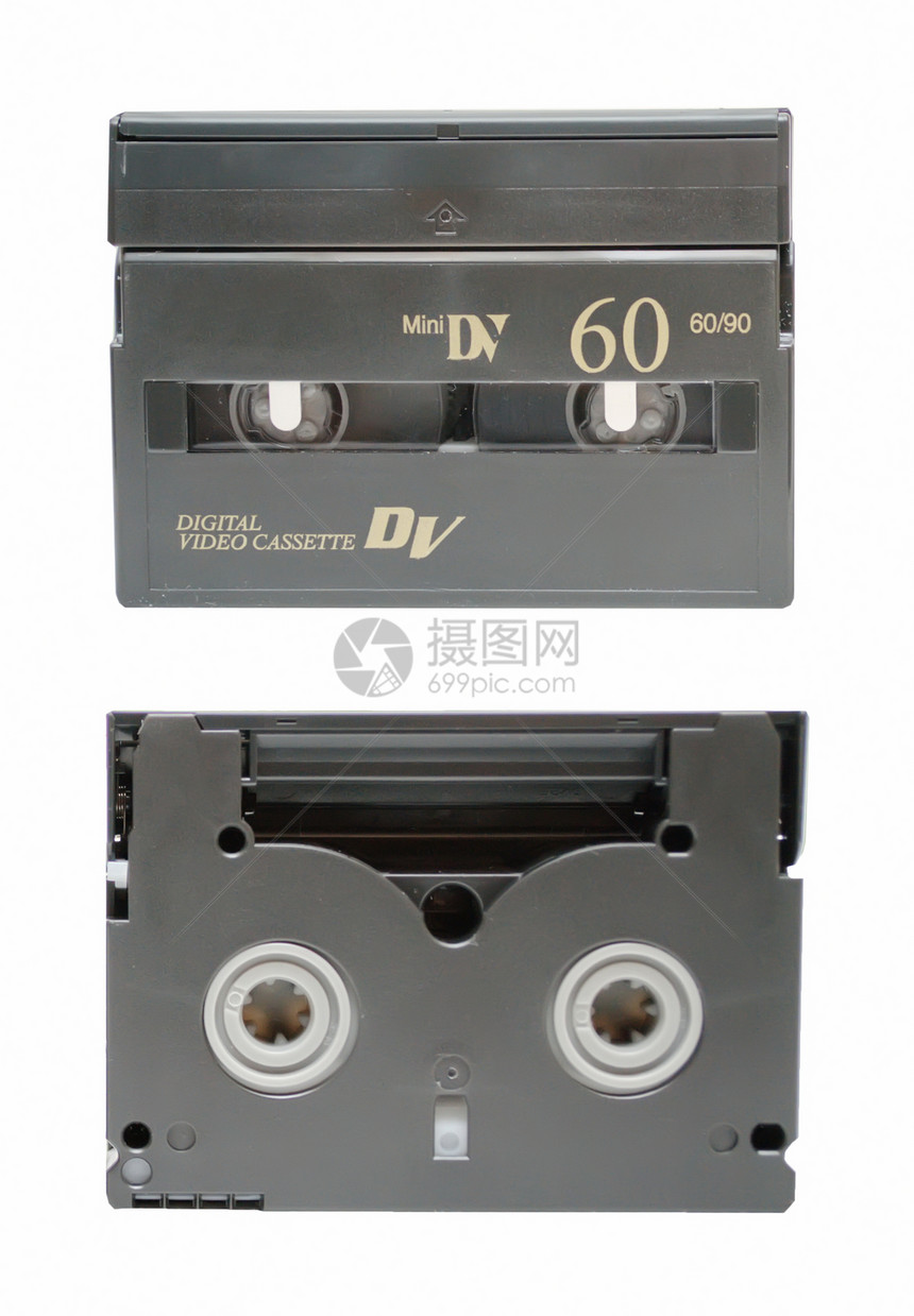 小型DV磁带两侧图片