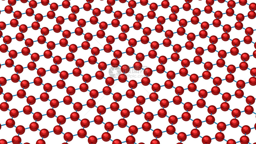 平面格子红色石墨插图科学物理技术化学水晶原子图片