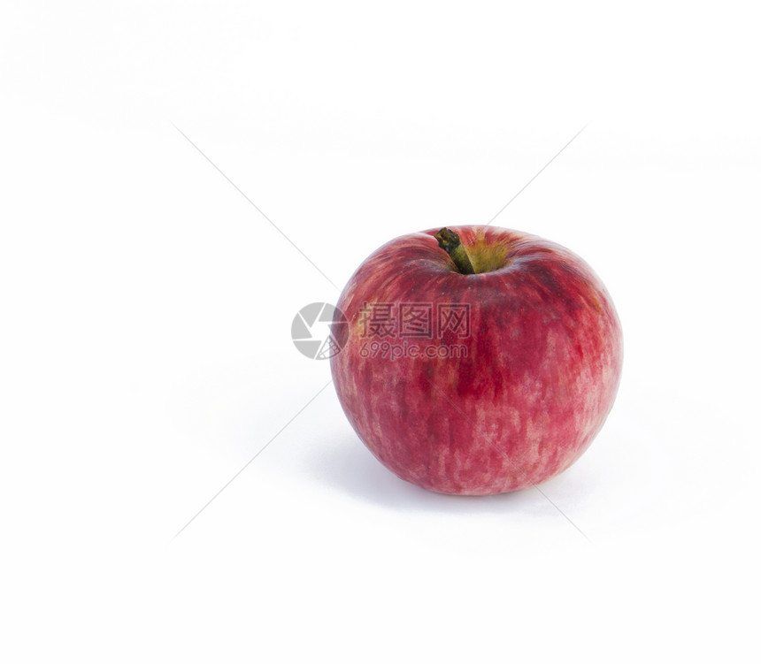 孤立的红苹果食物节日剪裁市场生产小吃白色红色营养水果图片