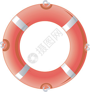 海军陆战队白色上红色生命浮标设计图片