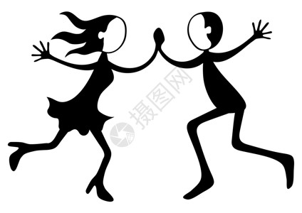 共舞伴侣音乐女士男人舞者舞蹈家黑色男生女孩姿势夫妻设计图片