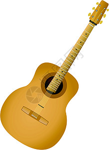 音响吉他爵士乐韵律音乐绘画声学艺术乐器插图绿色拉丝背景图片