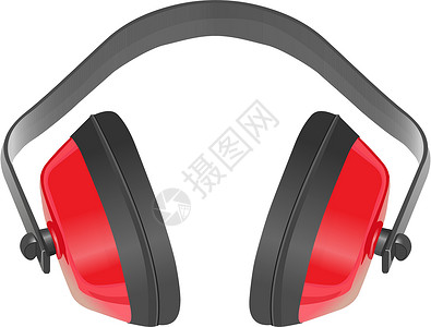 耳膜摄影耳套声学保护塑料耳塞手筒耳机听力耳罩插画