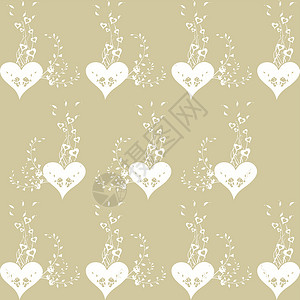 无缝花纹圆形美丽褐色装饰白色材料墙纸裙子风格织物背景图片