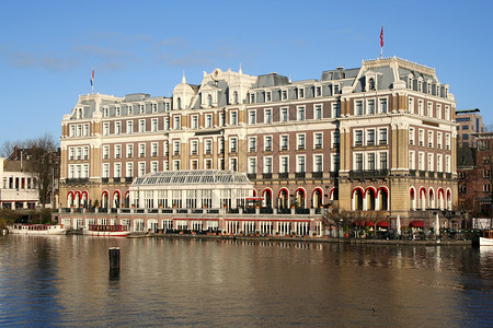 阿姆斯特丹酒店酒店旅行历史性旅游运河建筑建筑学特丹背景图片