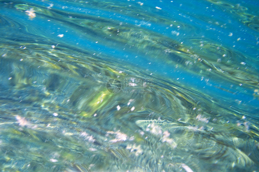 水下抽象液体墙纸蓝色绿色运动图片