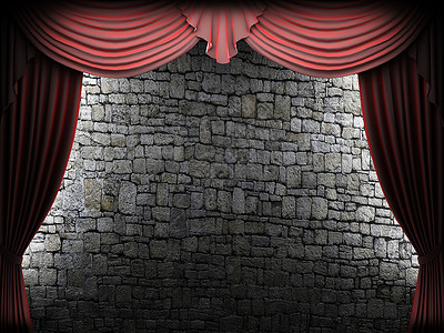天鹅绒幕幕开场剧场手势观众艺术气氛礼堂行动展示布料窗帘背景图片