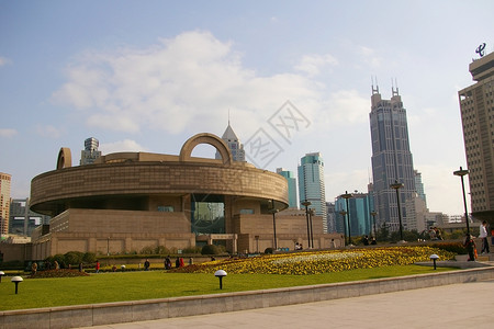 白天在市中心上海背景图片