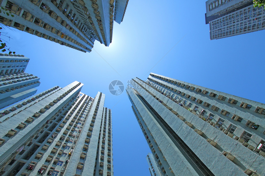 香港整包公共住房土地建筑民众财产房子天空城市运输住宅图片