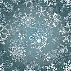 圣诞无缝模式穿越星星雪花墙纸漩涡白色季节季节性装饰品灰色背景图片