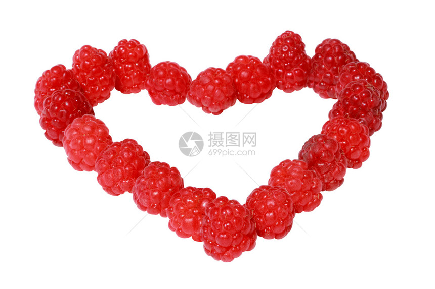 心是草莓做的团体饮食农业小吃养分园艺园丁浆果甜点覆盆子图片