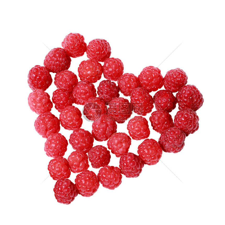 心是草莓做的浆果养分园丁食物覆盆子农业食欲花园团体小吃图片
