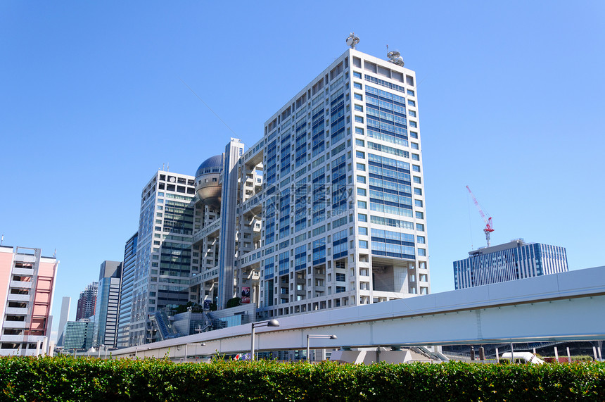 日本东京总部城市旅行游客旅游蓝天都市摩天大楼观光市中心图片