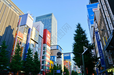 日本景色标志日本东京天际旅行景观观光神田千代城市街道市中心游客背景