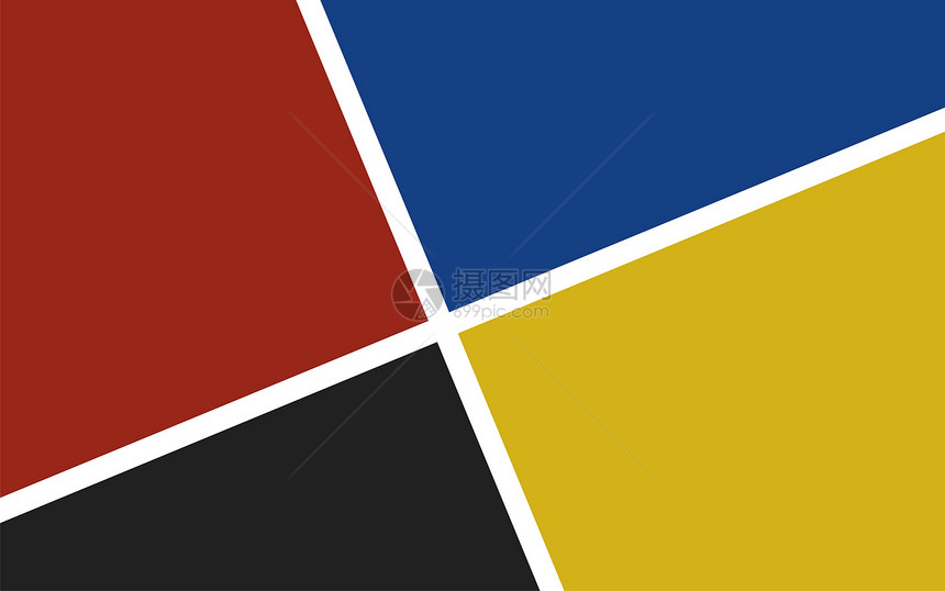 抽象背景线条白色黄色红色蓝色几何学正方形黑色图片