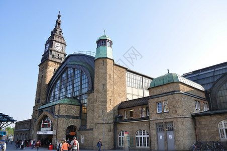 汉堡火车站汉堡中央车站德国铁路高清图片