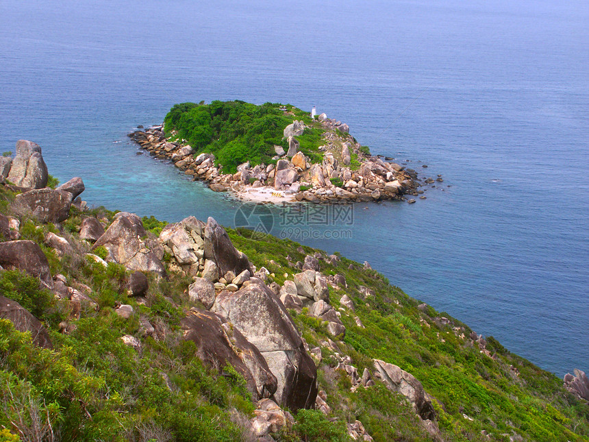 澳大利亚巨石植被海滩爬坡海洋旅行公园岩石森林图片