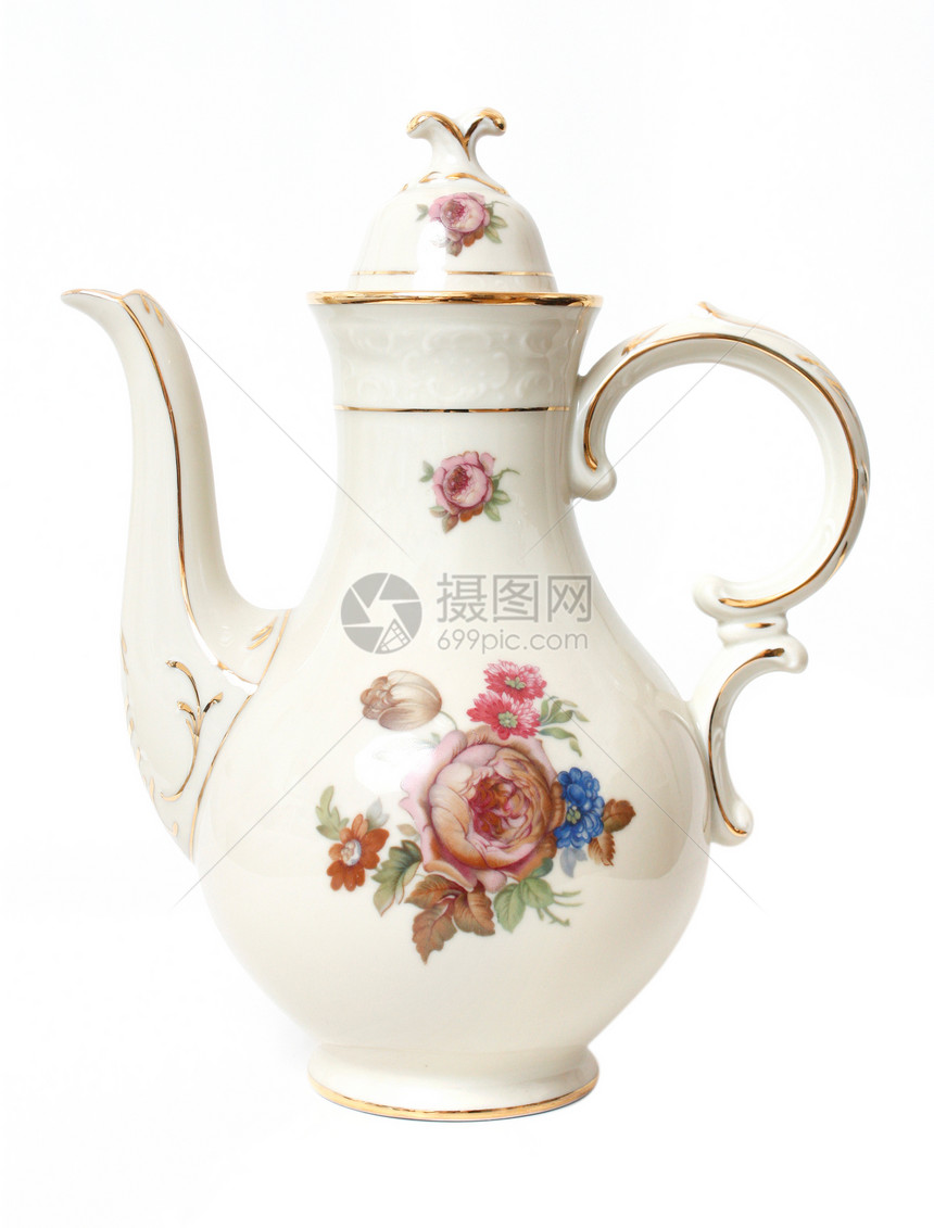 装饰茶壶制品白色陶瓷图片
