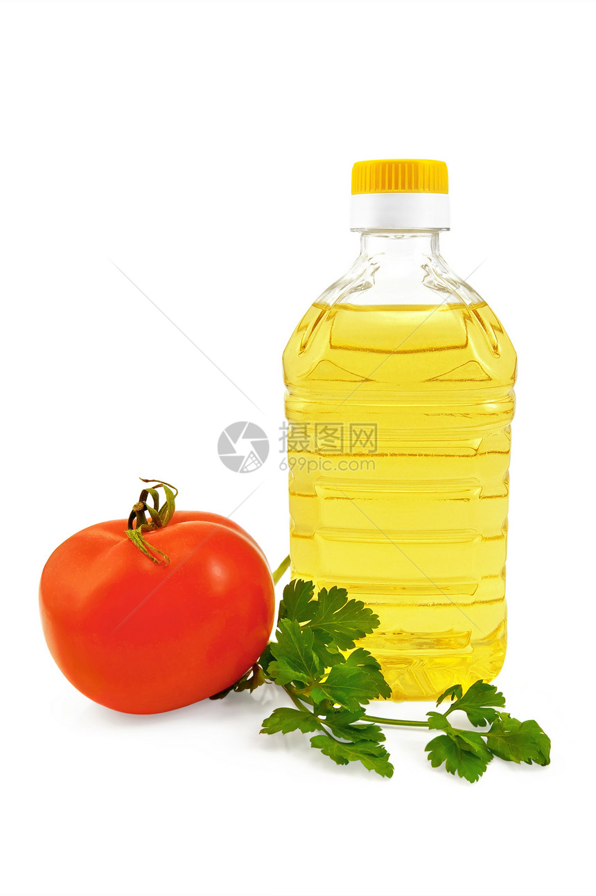 含和番茄的蔬菜油图片