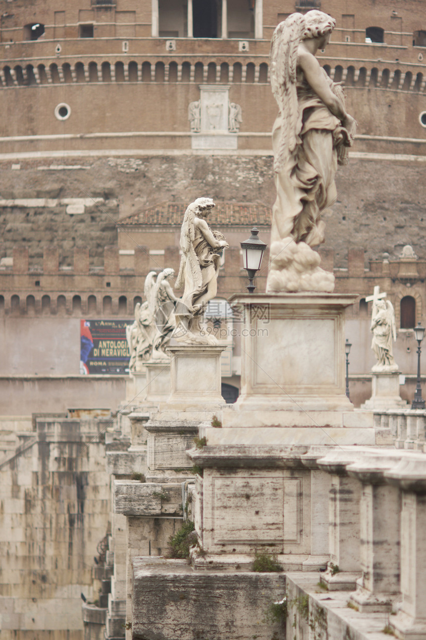 圣圣安热吸引力雕像游客建筑城堡首都历史性图片