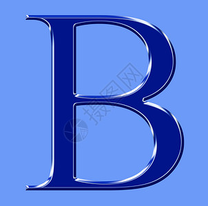 蓝色金属字母符号创造力插图液体背景图片